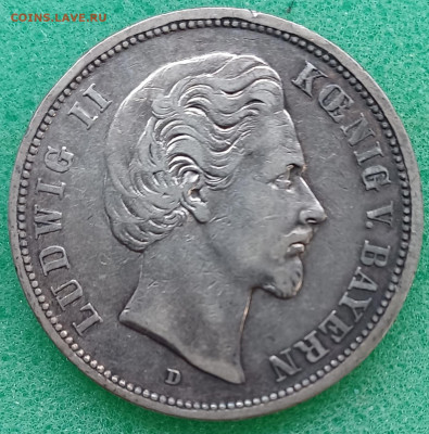 Бавария. 5 марок 1874г. До 17.03.25г. - 20250303_230411