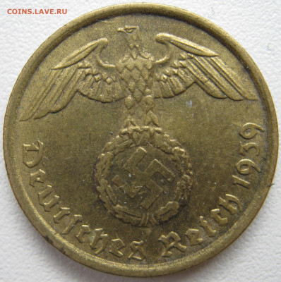  3 рейх 5 рейхспфеннигов 1939 A до 16.03. - IMG_9141.JPG