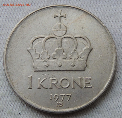 Норвегия 1 крона 1977 до 16.03.2025 - Норвегия 1 крона 77.JPG
