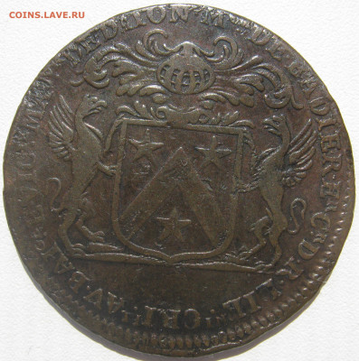 Франция Бургундия жетон 1685 грифоны, герб Дижона до 16.03. - IMG_6229.JPG