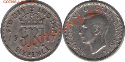>L< Великобритания 6 пенсов 1947 до 11.02.12 21:00 - Великобритания_6_пенсов_47
