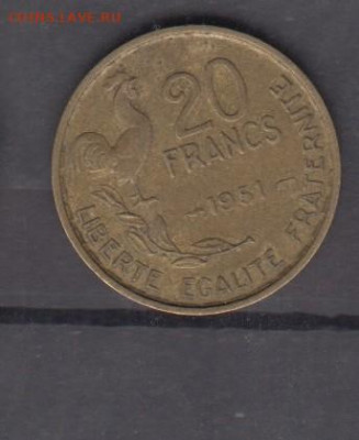 Франция 1951 20 франков до 20 03 - 568