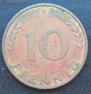 ФРГ 10 пфеннигов 1950 D до 21.03.2025 - 10 пфенниг_1950_1