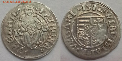 Денар, Владислав II, 1512,13гг, 2 шт, до 20.03.25 - 1512