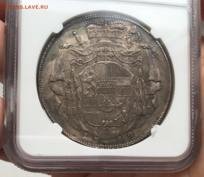 Зальцбург Талер 1789 Иероним фон Коллоредо Слаб NGC AU53 - IMG_8812.JPG