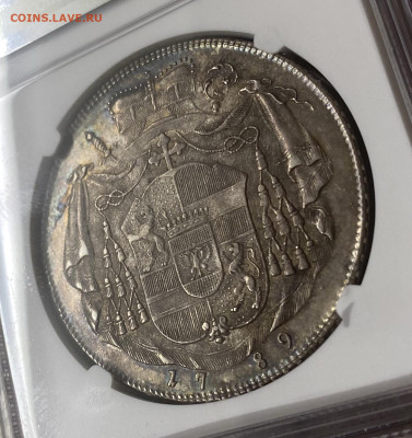 Зальцбург Талер 1789 Иероним фон Коллоредо Слаб NGC AU53 - IMG_1511.JPG