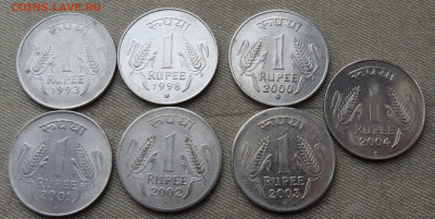 Индия 1 и 2 рупии  ФИКС до 19.03.2024 - 1 рупия 199х Фикс.JPG