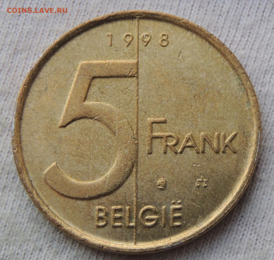 Бельгия 5 франков 1998 до 23.03.2025 - BELGIE.JPG