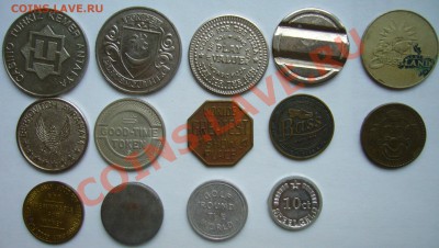 27 иностранных жетонов  - игровые и другие. - P1100250.JPG