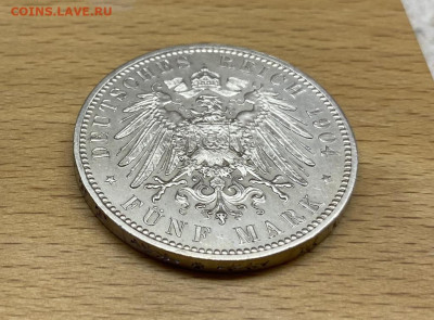 Саксония 5 марок 1904 Георг Посмертная Памяти короля aUNC - saksonija_5_marok_1904_georg_posmertnaja_pamjati_korolja_aunc_germanskaja_imperija_germanija_serebro_krona (6)