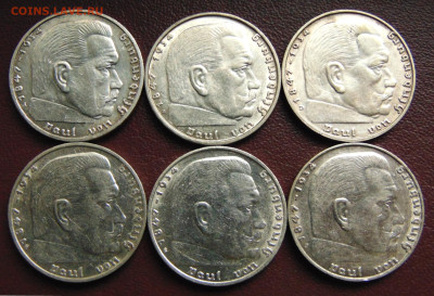 Германия. 2 марки 1939 А, B, D, F, G, J. До 23.03.25 - DSC09547.JPG