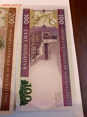 Мавритания 100 + 200 + 500 огуйя 2013-2015 г. UNC до 24,03,2 - Мавр-3-8