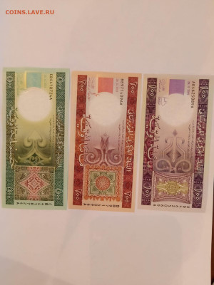 Мавритания 100 + 200 + 500 огуйя 2013-2015 г. UNC до 24,03,2 - Мавр-3-6