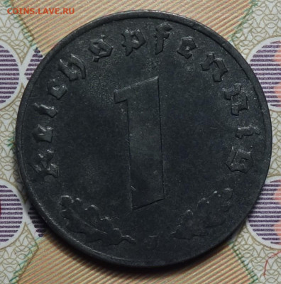 3 рейх 1 рейхспфенинг 1943г J 25.03.25 в 22-00 - 1рп 1943 J реверс.JPG