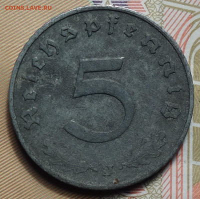 3 рейх 5 рейхспфенингов 1940г J 25.03.25 в 22-00 - 5рп 1940 J реверс.JPG