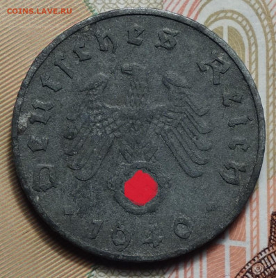 3 рейх 5 рейхспфенингов 1940г J 25.03.25 в 22-00 - 5рп 1940 J аверс.JPG