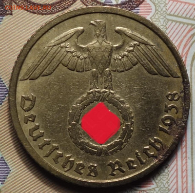 3 рейх 10 рейхспфенингов 1938г J 25.03.25 в 22-00 - 10рп 1938 J  аверс.JPG