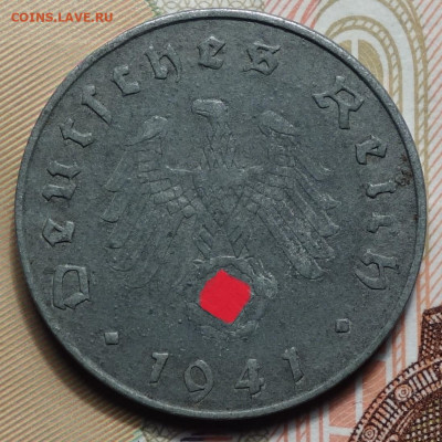 3 рейх 10 рейхспфенингов 1941г J 25.03.25 в 22-00 - 10рп 1941 J  аверс.JPG