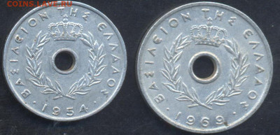 Греция 10 лепта 1969 г. 23.03.2025 г. 22 -00 МСК. - Греция 10