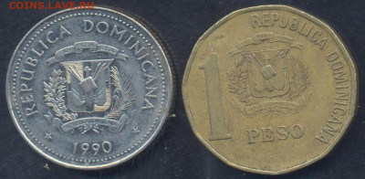 Доминикана 25 центов 1990 г.23.03.2025 г. 22 -00 МСК. - Доминикана