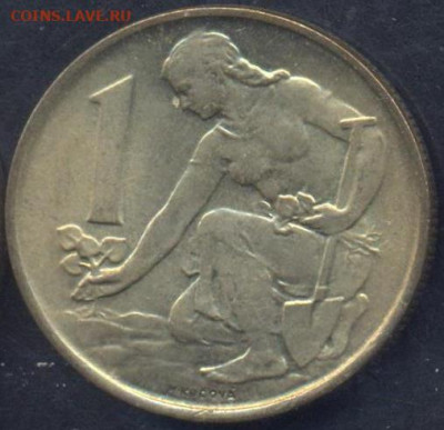 Чехословакия 1 крона 1985 г.23.03.2025 г. 22 -00 МСК. - Чехословакия1