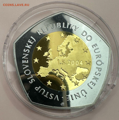 10000 крон 2004.Словакия. Присоединение к ЕС золото+палладий - c4291952-f087-46f0-a91e-7645a80a1f6d