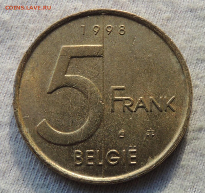 Бельгия 5 франков 1998 до 23.03.2025 - Б98.JPG
