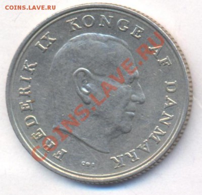 Дания 1 крона 1963 г.До 10.02..12 г. 21-00 МСК. - Дания