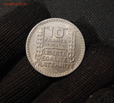 ФРАНЦИЯ 10 ФРАНКОВ 1947 года До 30.03 - 20250311_204627