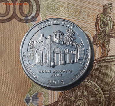 4 доллара 2016 года (Р) ПАРКИ ХАРПЕРС ФЕРРИ До 31.03 - 20250208_213722