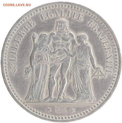 Франция 5 франков 1876 - 5 fr 1076_2