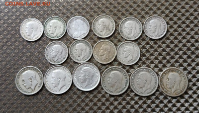 3 пенса 6 пенсов 1920-1941 г. Фикс до 30.03 - 1
