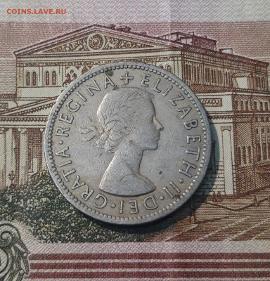 ВЕЛИКОБРИТАНИЯ 2 ШИЛЛИНГА 1956 года До 02.04 - 20250306_224656