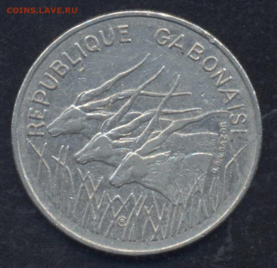 Габон 100 франков 1975 г.30.03.2025 г. 22 -00 МСК. - Габон