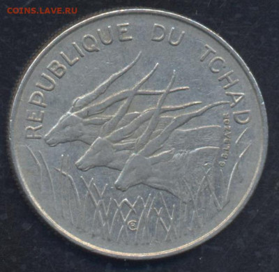 Чад 100 франков 1971 г. 30.03.2025 г. 22 -00 МСК. - Чад