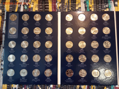 25 центов США (UNC) 2010-2021, Национальные парки (полный) - IMG_20250321_114152