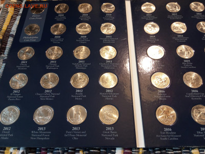 25 центов США (UNC) 2010-2021, Национальные парки (полный) - IMG_20250321_114134