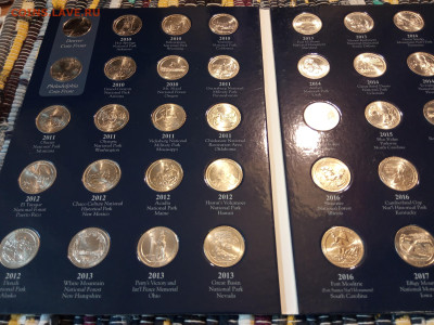 25 центов США (UNC) 2010-2021, Национальные парки (полный) - IMG_20250321_114126