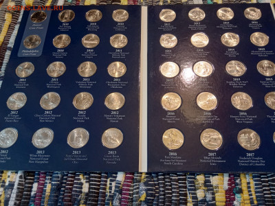 25 центов США (UNC) 2010-2021, Национальные парки (полный) - IMG_20250321_114109