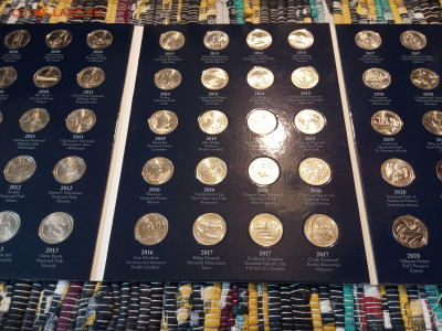 25 центов США (UNC) 2010-2021, Национальные парки (полный) - IMG_20250321_114057