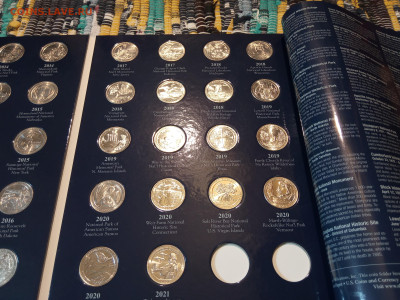 25 центов США (UNC) 2010-2021, Национальные парки (полный) - IMG_20250321_114029