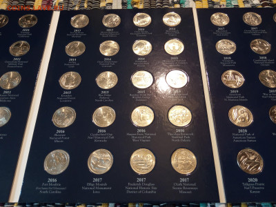 25 центов США (UNC) 2010-2021, Национальные парки (полный) - IMG_20250321_114006