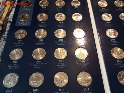 25 центов США (UNC) 2010-2021, Национальные парки (полный) - IMG_20250321_113957
