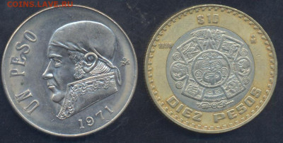 Мексика 10 песо 1998 г. 3.04.2025 г. 22 -00 МСК. - Мексика1