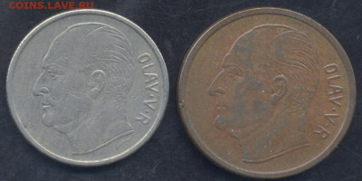 Норвегия 1 крона 1969 г.3.04.2025 г. 22 -00 МСК. - Норвегия1
