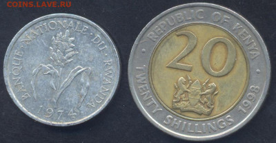 Руанда 1 франк 1974 г. 3.04.2025 г. 22 -00 МСК. - Руанда