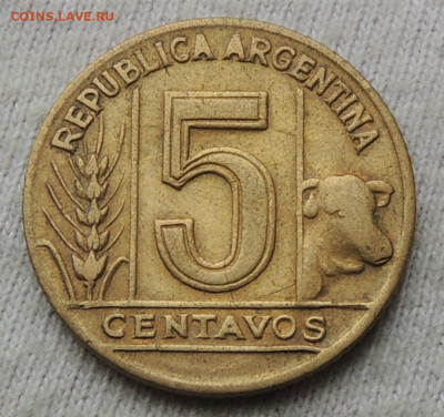Аргентина 5 сентаво 1949 до 5.04.2025 - Аргентина 5 сентаво 49.JPG