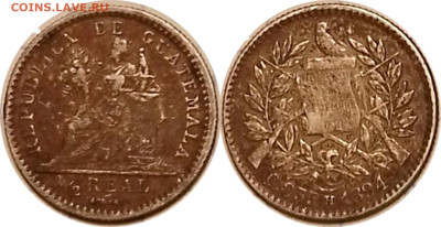 Гуатемала, полреала 1894,AR 835. До 9.04.2025 в 22:00 по Мск - 2_In-11