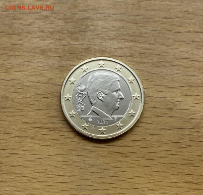 биметалл Бельгия 1 евро 2024 Король Филипп BUNC из набора - bimetall_belgija_1_evro_2024_korol_filipp_bunc_iz_nabora_redkaja