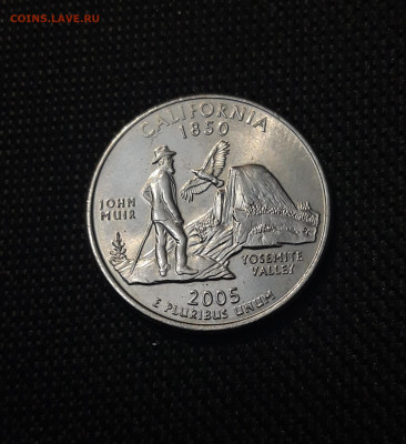 4 доллара 25 центов 2005 года D ШТАТЫ Калифорния До 09.04 - 20241230_192911